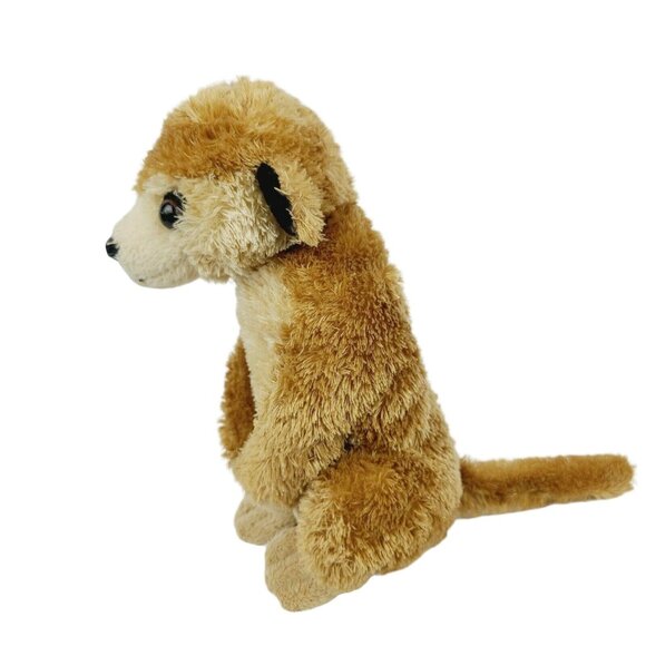 Aurora Meerkat 7 inch Plush Realistic Stuffed Animal Toy Standing Brown - Picture 3 of 7